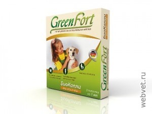 GreenFort БиоКапли от блох собаки 2-10кг 